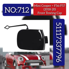 Front Bumper Tow Towing Cap Cover Hook  51117337796 Compatible with MINI Cooper F55 F57 Tag No:712