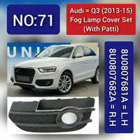 Fog Lamp Cover (withPatti) Left 8U0807681A Right 8U0807682A Compatible With Audi Q3  (2013-2015) Tag No.71