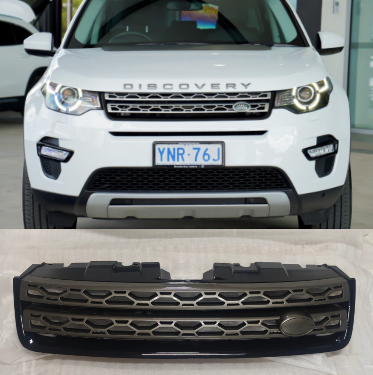 Glossy Dark Brown Show Grill LR061221BG Compatible With Land Rover Range Rover Discovery Sport (L550) (2015-2019) Tag No.71