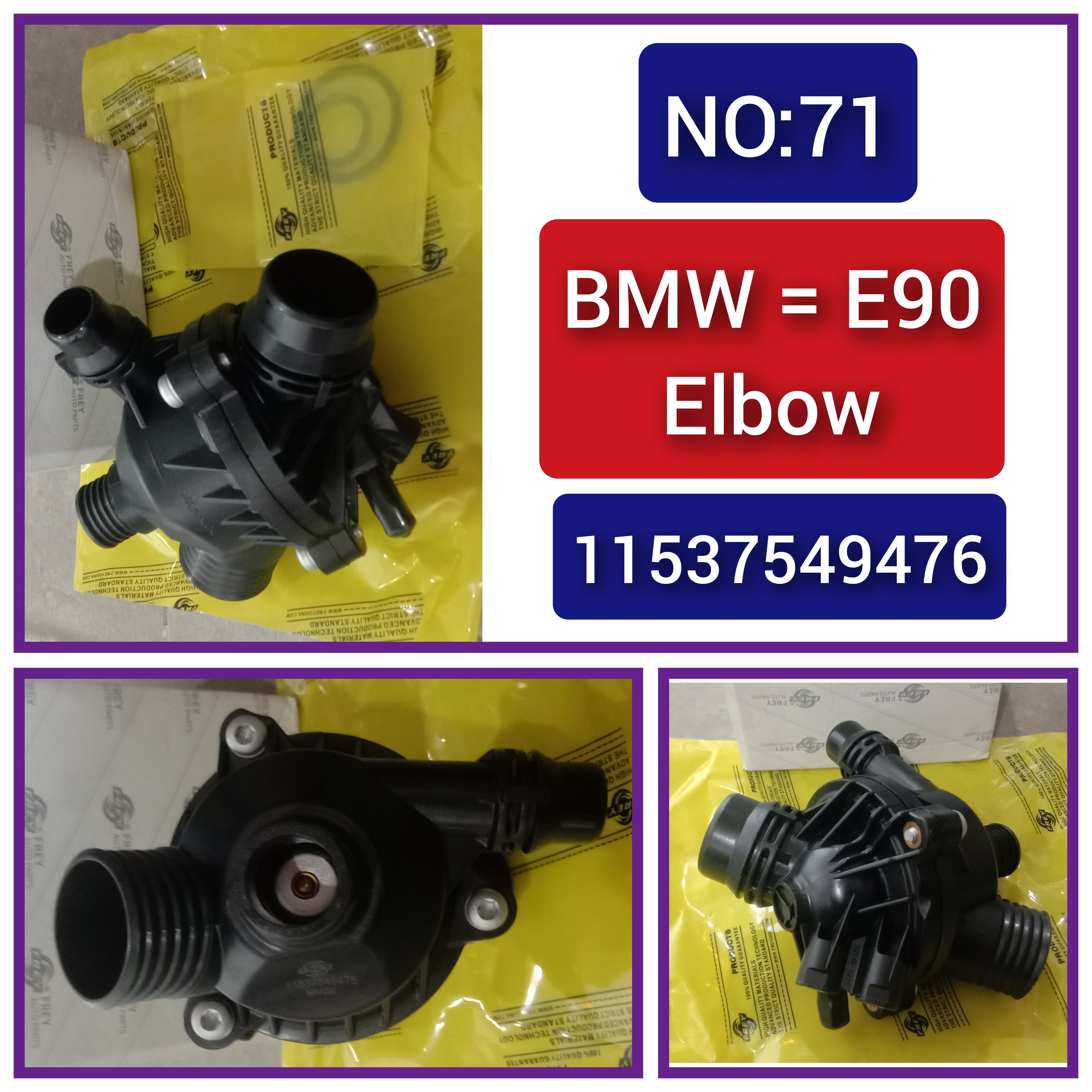 Engine Coolant Thermostat Housing Assembly 11537536655 11537544788 11537549476 For BMW 3 Series E90 & 5 Series E60 Tag-E-71