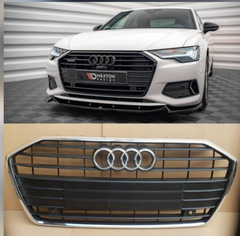 Show Grill Compatible With  Audi A6 C8(2019-23) Original Black Chrome