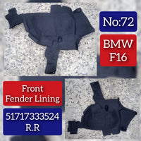 Rear Right Fender Liner 51717333524 Compatible With BMW X6 F16 Tag-FE-72