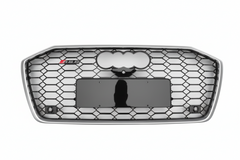 RS6 Black And Chrome Honeycomb Show Grill Compatible With Audi = A6 (2019-24) Tag No.73