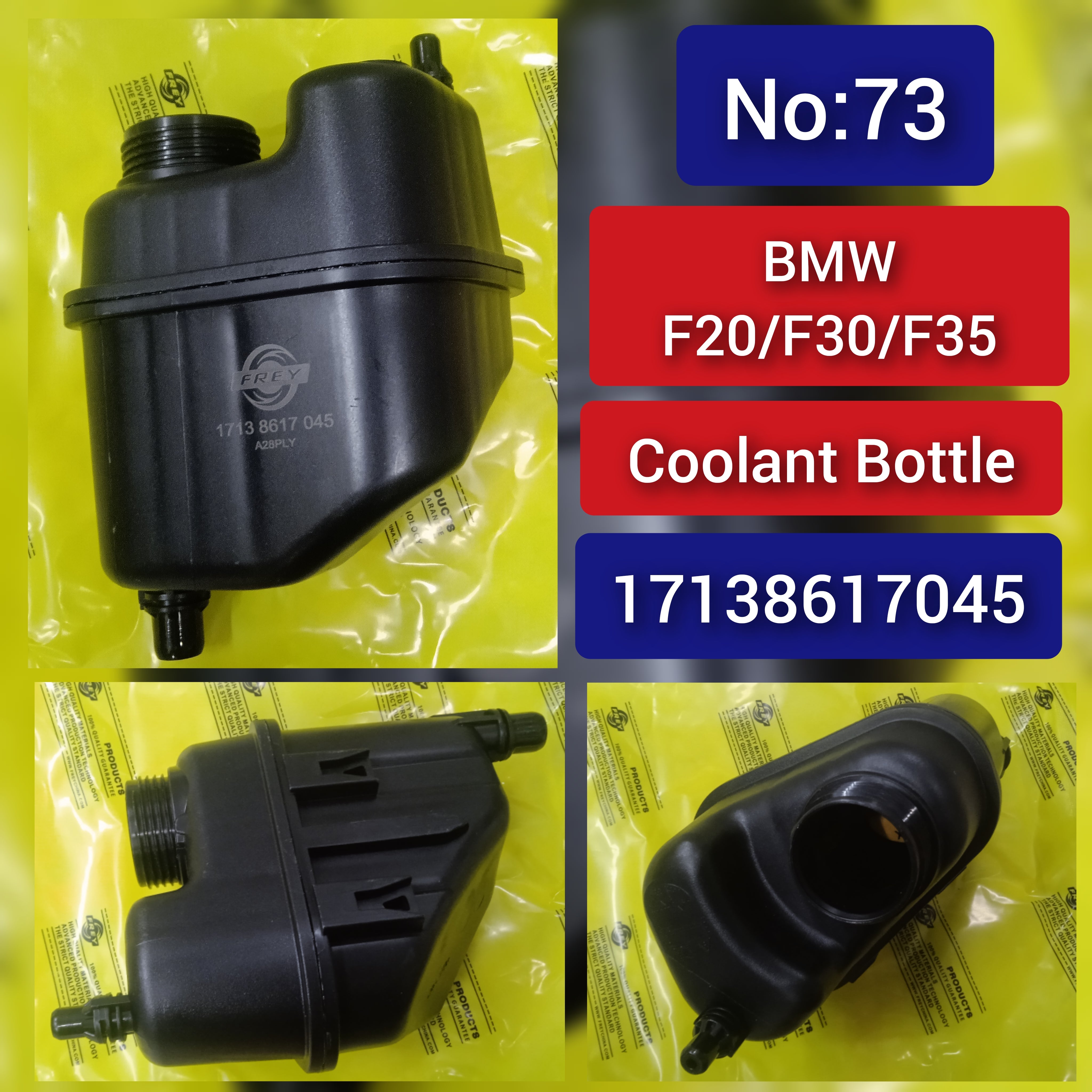 Coolant Bottle 17138617045 8617045 Compatible With BMW 3 Series (F30, F80) & 3 Gran Turismo (F34) Tag-B-73