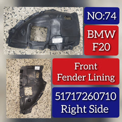 Front Right Fender Liner 51717260710 Compatible With BMW 1 Series F20 Tag-FE-74