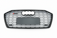 RS6 Full Black Honeycomb Show Grill Compatible With  Audi A6 C8(2019-23) Tag No.74