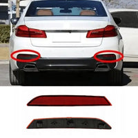 Rear Bumper Reflector Compatible With  BMW 5 Series (G30, F90) Rear Bumper Reflector Left  63149463763 & Right  63149463764 Tag No.74