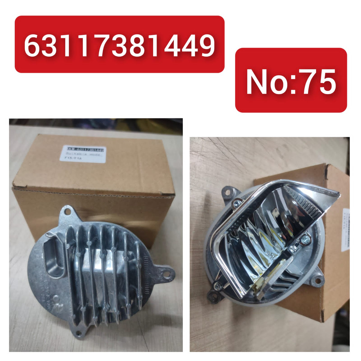 Left LED Headlight Turn Signal Light Module 63117381449  (L.H) Left For  BMW X5 F15 Tag-BL-75