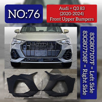 Front Upper Bumpers Left 83G807107F & Right 83G807108F Compatible With Audi Q3 83 (2020-2024) Tag No.76