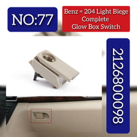 Light Biege Complite Glove Box Switch 2126800098 Compatible With Mercedes & Mercedes Benz & C CLASS W204 2007-2015 Tag.77