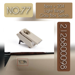 Light Beige Glow Box Switch 2126800098 Compatibility Across Mercedes-Benz C-CLASS W204 & E-CLASS W212 Tag-SW-77