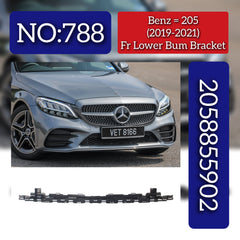 Front Lower Bumper Bracket 2058855902 Compatible With Mercedes-Benz C-CLASS W205 (2019-2021) Tag No.788