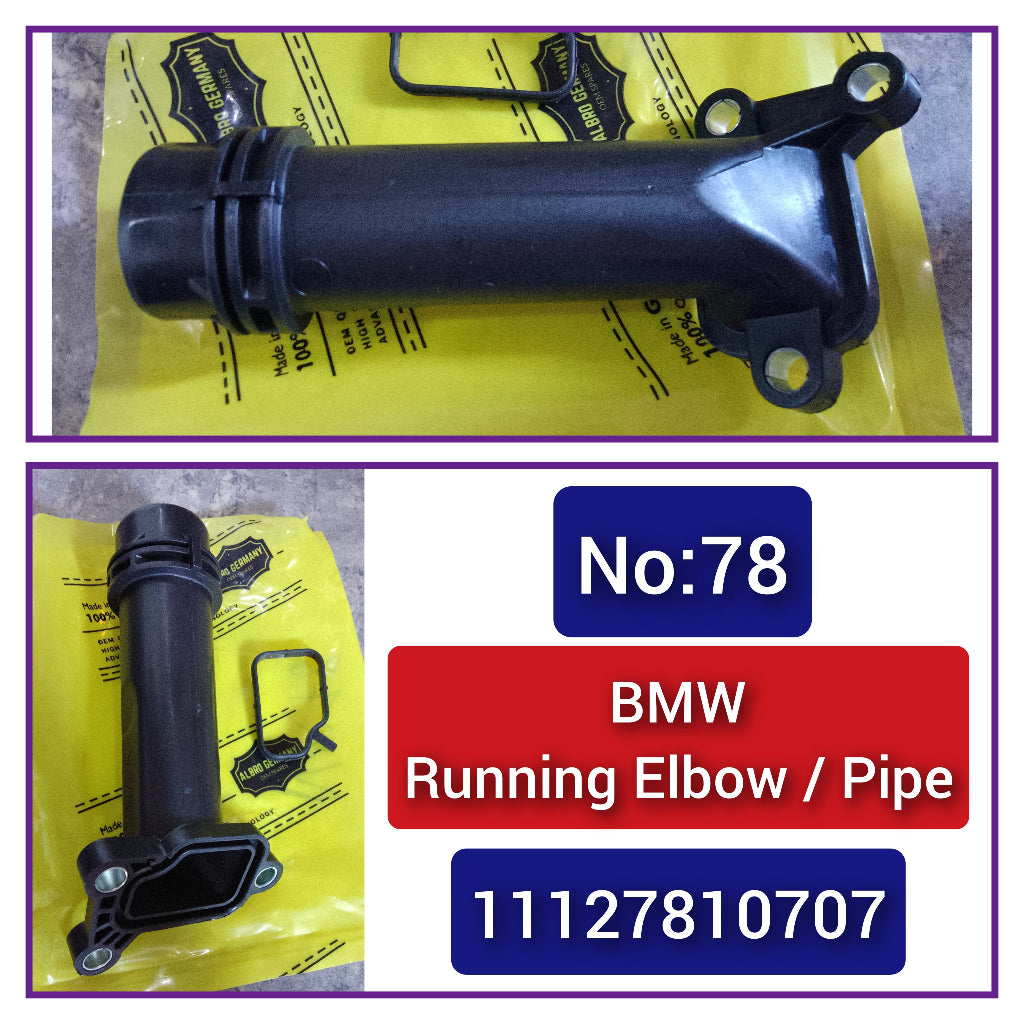 Coolant Flange Pipe 11127810707 11127810712 For BMW 3 Series E90 F30 & 5 Series F10, 7 Series F02, X1 E84, X3 F25, X5 F15 & MINI COUNTRYMAN R60 Tag-E-78