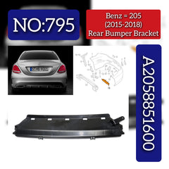 Rear Bumper Bracket 2058851600 Compatible With Mercedes-Benz C-CLASS W205 (2015-2018) Tag No.795