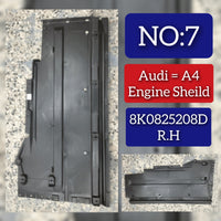 Underbody Trim Liner Cover Right Side 8K0825208D 8K0825208  Compatible With AUDI A4 B8 (8K2) | A4 / S4 Tag No.7