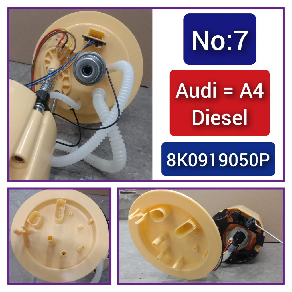 Fuel Pump Assembly 8K0919050P 8K0919050Q 8K0919050H 8K0919050L 8K0919088 Compatible With Audi A4 B8 08-15 / A5 S5 09-17 Diesel Tag No.07