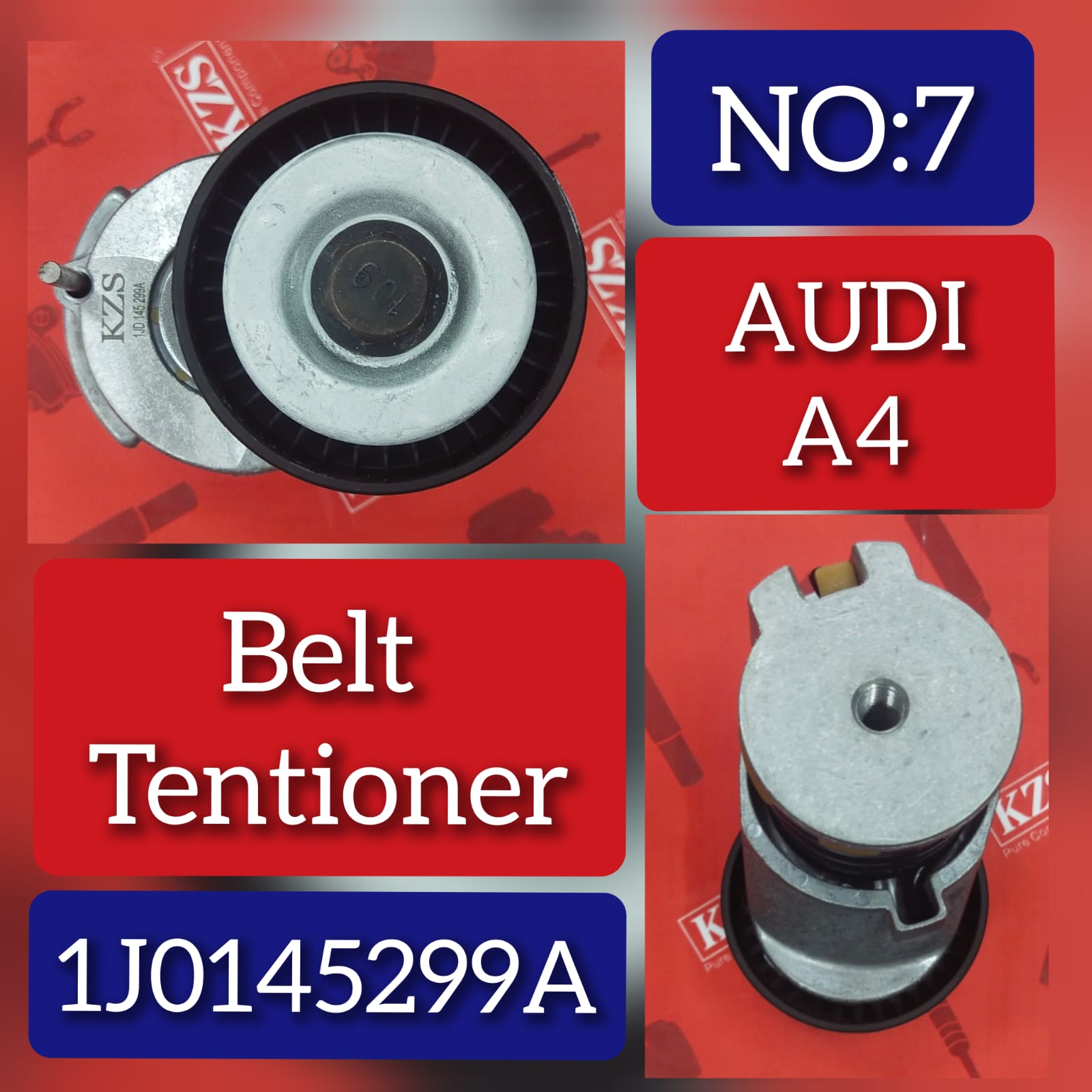 Belt Tensioner With Pulley 1J0145299A Compatible With SKODA FABIA II (542) & VW