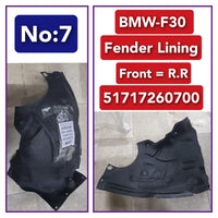Rear Right Fender Liner 51717260700 Compatible With BMW 3 Series F30 F80 Tag-FE-07