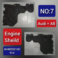 Under shields Fairing Right Rear 4H4825214C  Compatible With AUDI A8 Tag No.7