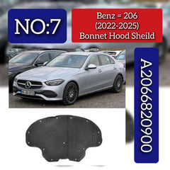 FRONT BONNET HOOD SOUND INSULATION 2066820900 Compatible With MERCEDES-BENZ MERCEDES-BENZ C-CLASS (W206) 2021 Tag No.7