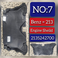 Engine Splash Shield Rear  2135242700 Compatible With MERCEDES-BENZ E-CLASS (W213) (2016-2019) Tag No.7
