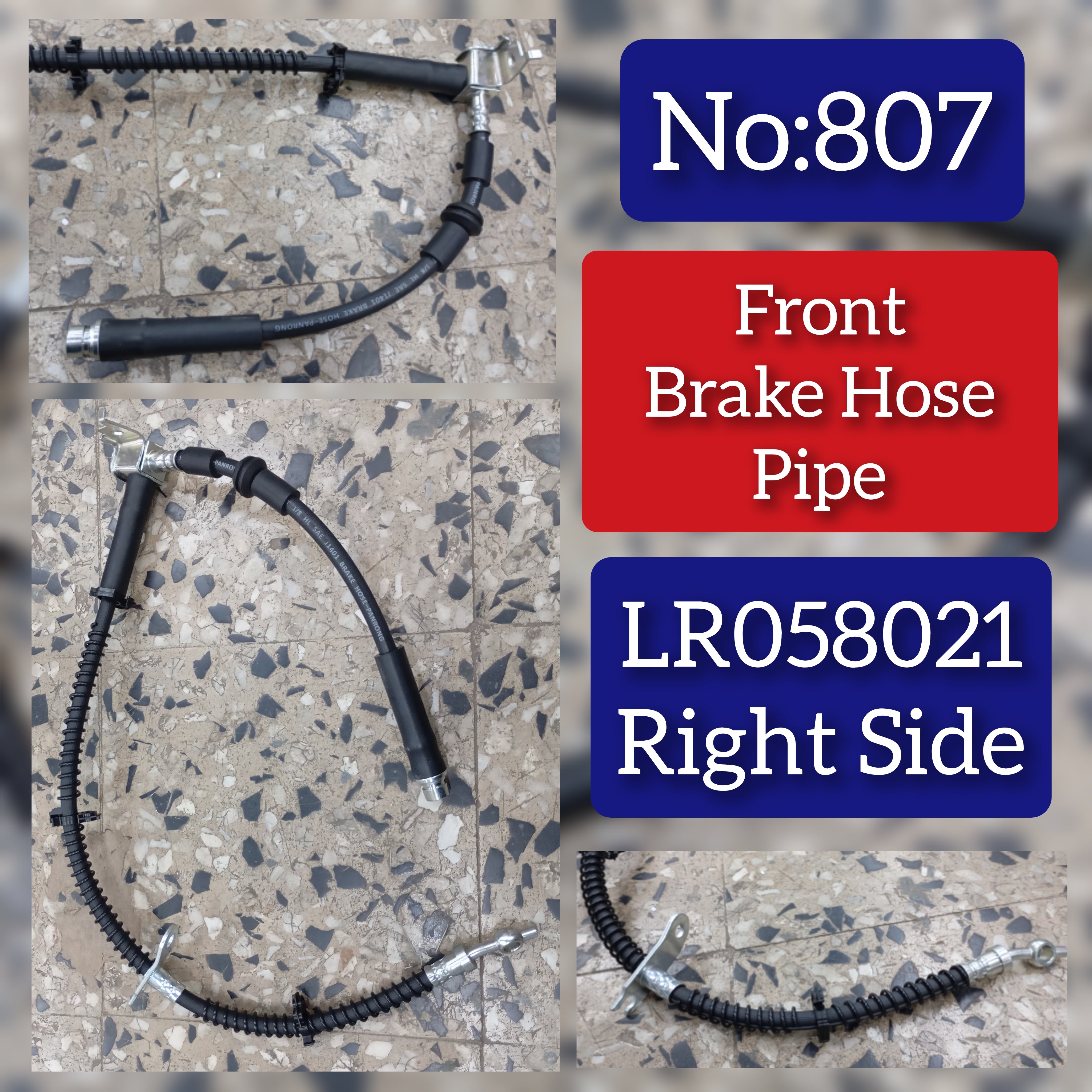 Brake Hose LR058021 Compatible With RANGE ROVER SPORT I (L320) Tag no.807