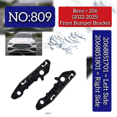 Front Bumper Bracket Left 2068851701 & Right 2068851801 Compatible With Mercedes-Benz C-CLASS W206 (2022-2025) Tag No.809