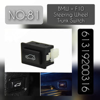 Steering Wheel Trunk Switch 61319200316  61316921846 Compatible with BMW 1 Series F20 & 3 Series F30 & 5 Series F10, X1 E84 Tag-SW-81