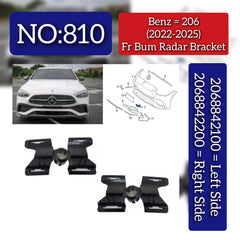 Front Bumper Bracket Left 2068842100 & Right 2068842200 Compatible With Mercedes-Benz C-CLASS W206 (2022-2025) Tag No.810