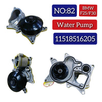 Water Pump 11518516205 8516205 Compatible With BMW 3 Series (F30, F80) & 3 Gran Turismo (F34) & 5 Series  (F10) & X3 (F25) & X4 (F26) & X5 (F15, F85)  & X6 (F16, F86) Tag No.82