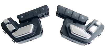 Mercedes-Benz C-CLASS 204/ E-CLASS 212 Seat Adjustment Switch Set With Chrome - A2129050251 (L.H) & A2129050351  (R.H) Tag-SW-82
