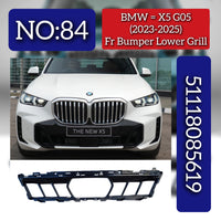 Front Bumper Lower Grill 51118085619 Compatible With BMW X5 (G05) (2023-2025) Tag No.84