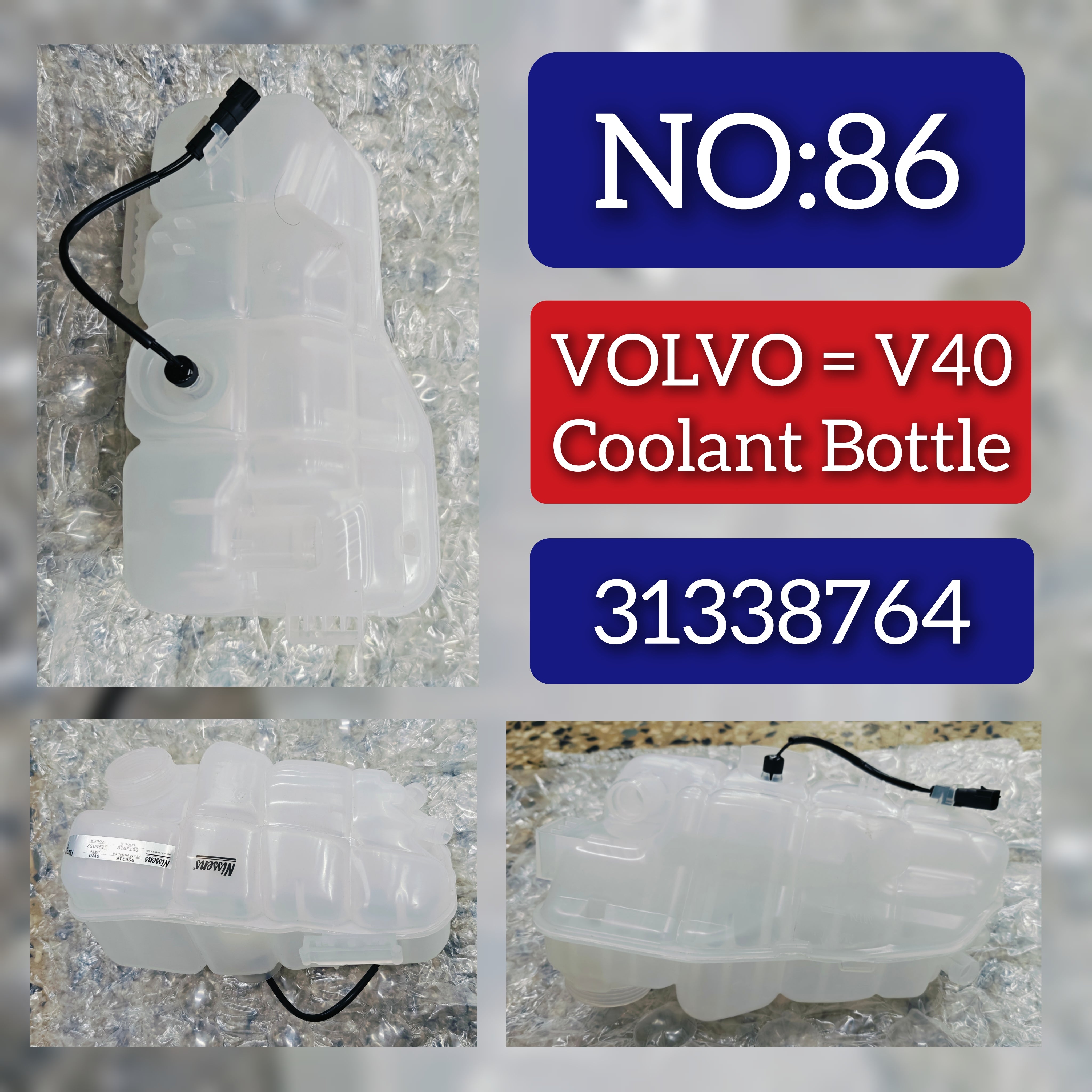 Coolant Bottle 31338764 For VOLVO & Volvo V40 & V40 Hatchback (525) Tag No.86