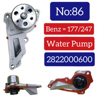 Water Pump 2822000600 A2002070100 A2822000600 Compatible With MERCEDES-BENZ MERCEDES-BENZ A-CLASS Saloon (V177) & GLA (H247) & GLB (X247) Tag No.86