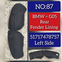 Rear Left Fender Liner 51717478757 Compatible With BMW X5 G05 Tag-FE-87