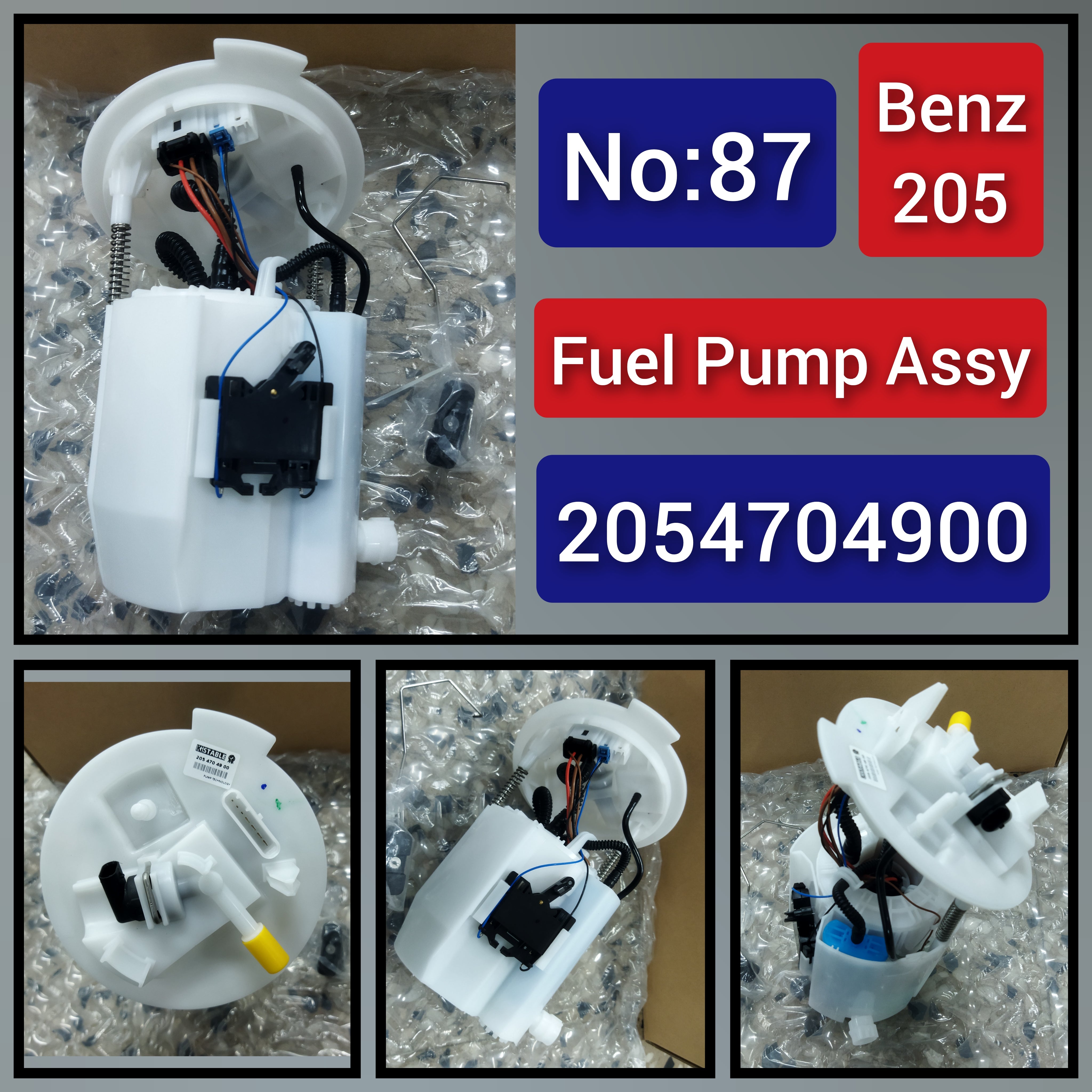Fuel Pump 2054704900 Compatible With MERCEDES-BENZ C-CLASS (W205) & E-CLASS (W213) & GLC (X253) No:- 87