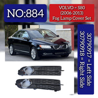 Fog Lamp Cover Left 30790917 & Right 30790918 Compatible With VOLVO S80 (2006-2013) Tag No.884