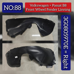 Front Wheel Fender Liner Right 3G0805970E 3G0805970F Compatible With Volkswagen PASSAT B8 (362) Tag No.88
