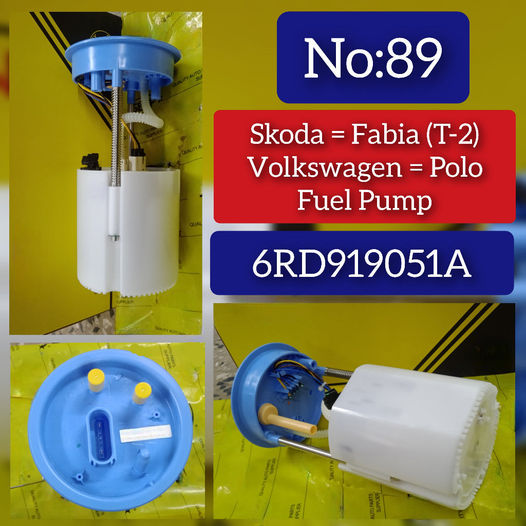 Fuel Pump 6RD919051A Compatible With SKODA FABIA Tag No.89