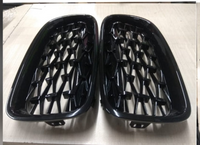 Black Diamond  Kidney Grill Set 51137263481 (R.H/L.H) SAME Compatible With BMW 3 Series F30 Tag 8