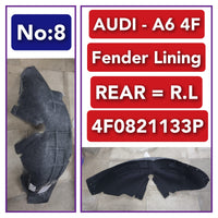 Rear Left Fender Liner 4F0821133P  Compatible With AUDI A6 4F Tag-FEA-08