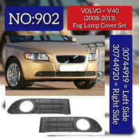 Fog Lamp cover Left 30744919 Right 30744920 Compatible With VOLVO  V40 Hatchback (525)  V40 Cross Country (526) Tag No.902 (2008-2013)