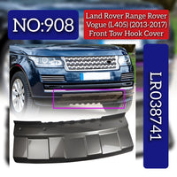 Front Bumper Tow Hook Cover LR038741 Compatible With Land Rover Range Rover Vogue - L405 (2013-2017) Tag No.908