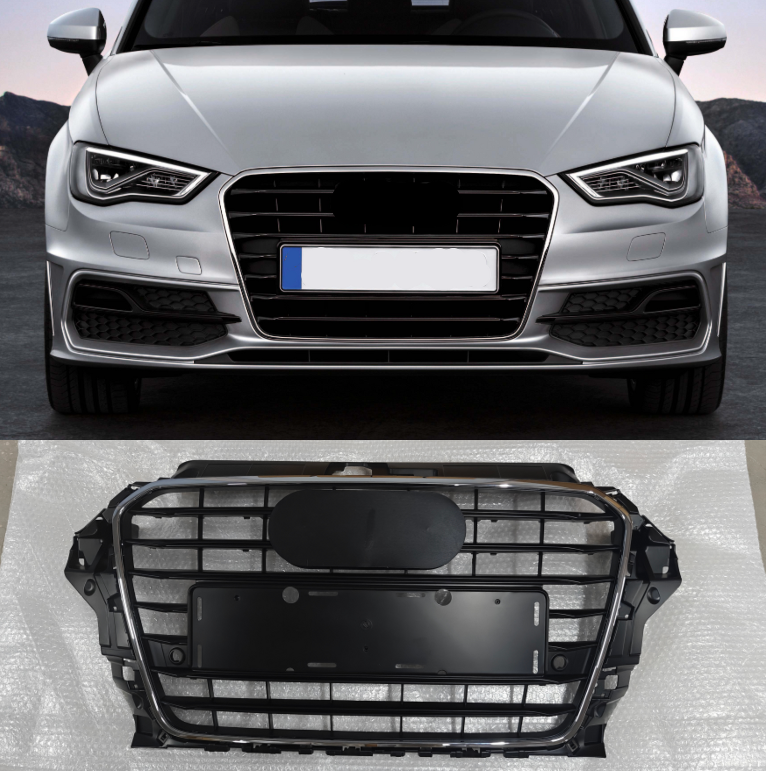 Show Grill 8V5853651H3FZ  Compatible With AUDI A3 8V (2014-2016) Tag No.91
