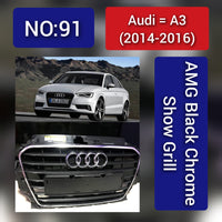 Show grill  Compatible With  Audi A3(2014-16) AMG Black Chrome