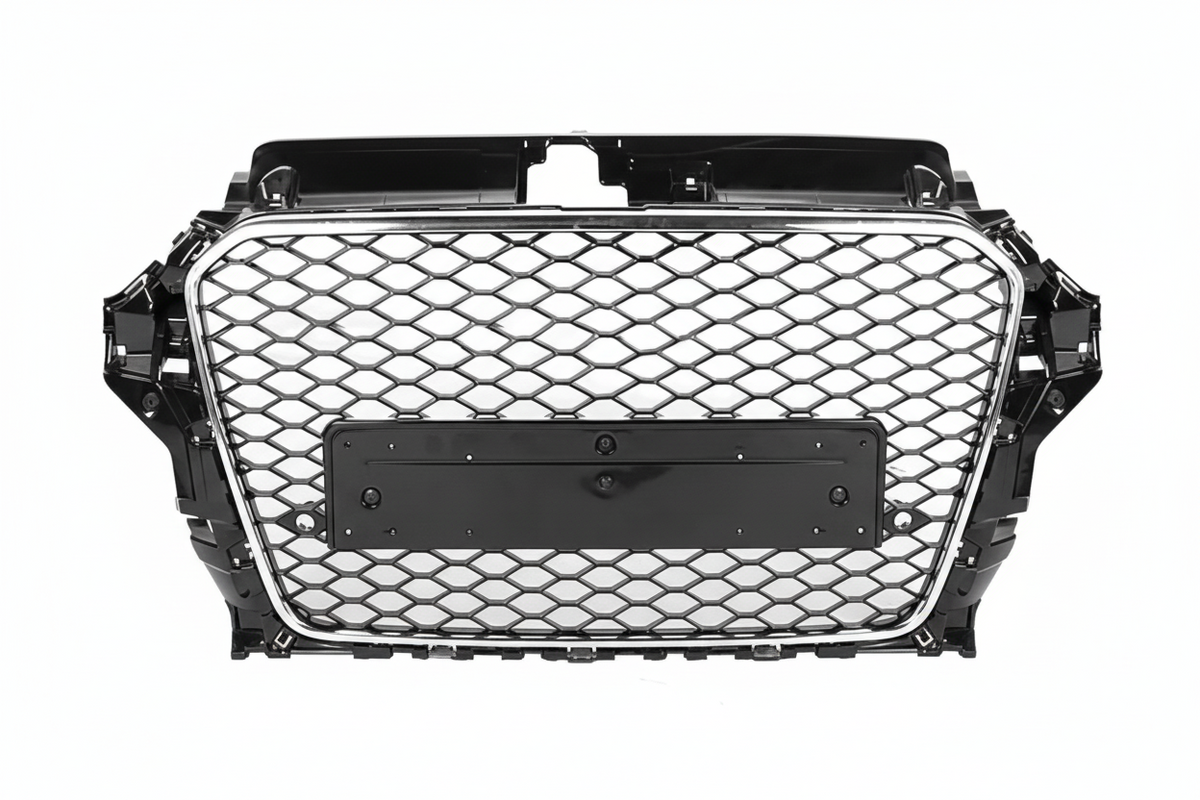RS3 Full Black Honeycomb Show grill Compatible With Audi A3(2014-16) Tag No.92