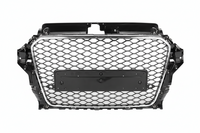 RS3 Full Black Honeycomb Show grill Compatible With Audi A3(2014-16) Tag No.92