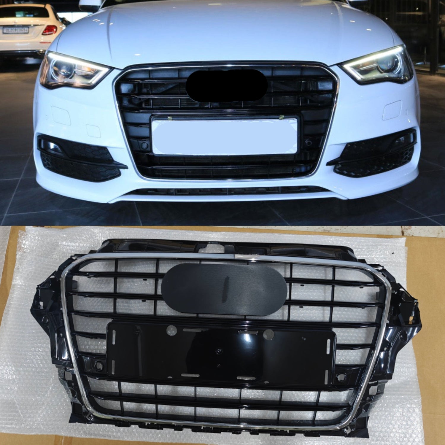 Show Grill A8V5853551HT94 8V5807651HT94 Compatible With AUDI A3 8V (2014-2016) Tag No.93