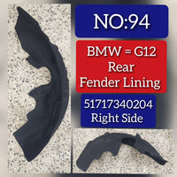 Rear Right Fender Liner 51717340204 Compatible With BMW 7 Series G11 G12 Tag-FE-94