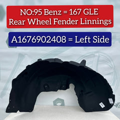 Rear Left Fender Liner 1676902408 Compatible With Mercedes-Benz GLE-Class W167